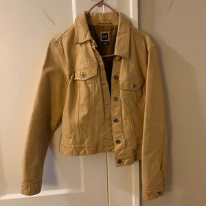 COPY - GAP Tan Leather Jacket, size L